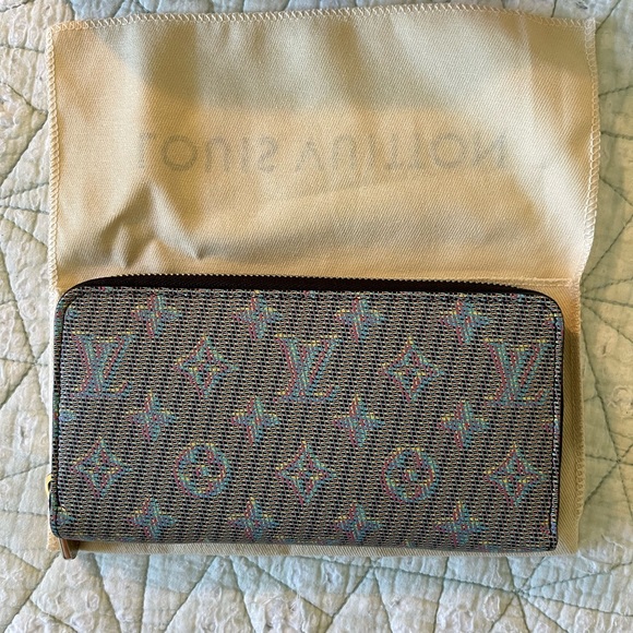 Louis Vuitton Pop canvas zippy limited edition bleu - Picture 2 of 6
